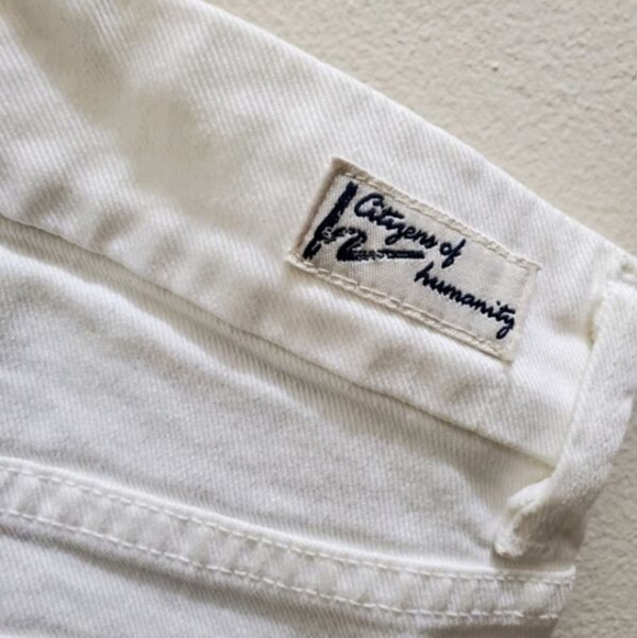 CITIZENS OF HUMANITY  - WHITE DENIM SKIRT - Picture 4 of 4